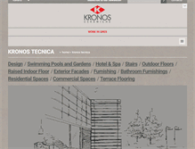 Tablet Screenshot of kronostecnica.com